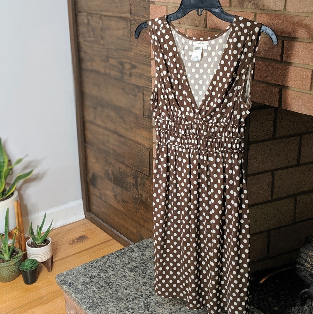 Brown Polka Dot Dress - Picture 4 of 4
